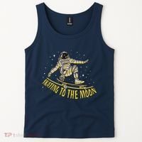 Skating To The Moon Astronaut Tank Top thumb 2