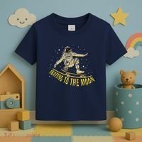 Skating To The Moon Astronaut Toddler T-Shirt thumb 3