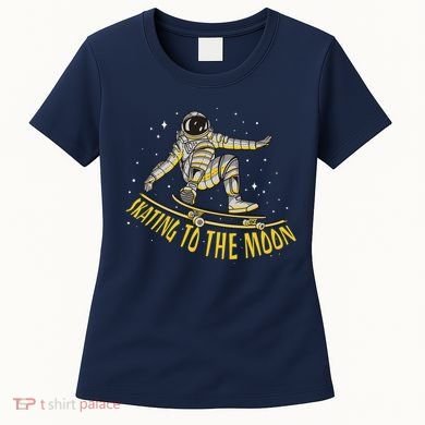 Skating To The Moon Astronaut Women's T-Shirt