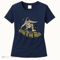 Skating To The Moon Astronaut Women's T-Shirt thumb 0
