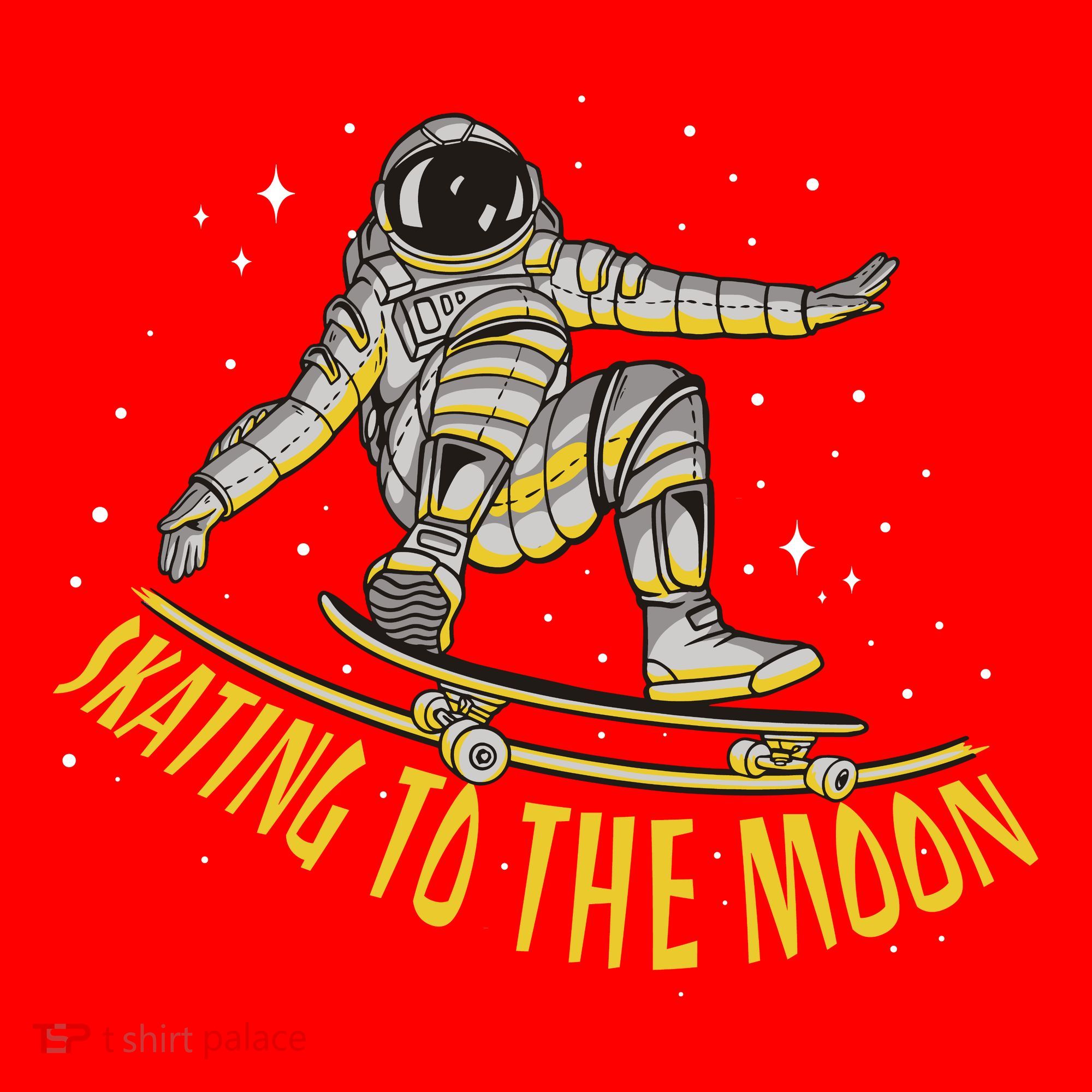 Skating To The Moon Astronaut Santa Hat