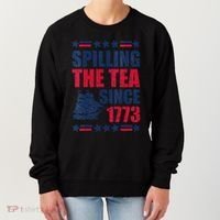 Spilling The Tea Since 1773 History Teacher 4th July Women's Sweatshirt thumb 0