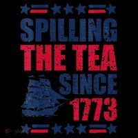 Spilling The Tea Since 1773 History Teacher 4th July Women's Hoodie thumb 2