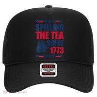 Spilling The Tea Since 1773 History Teacher 4th July Hat thumb 0