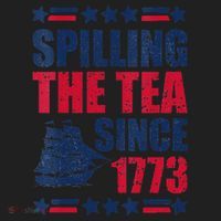 Spilling The Tea Since 1773 History Teacher 4th July Hat thumb 2