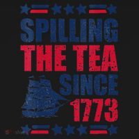 Spilling The Tea Since 1773 History Teacher 4th July Toddler Hoodie thumb 2