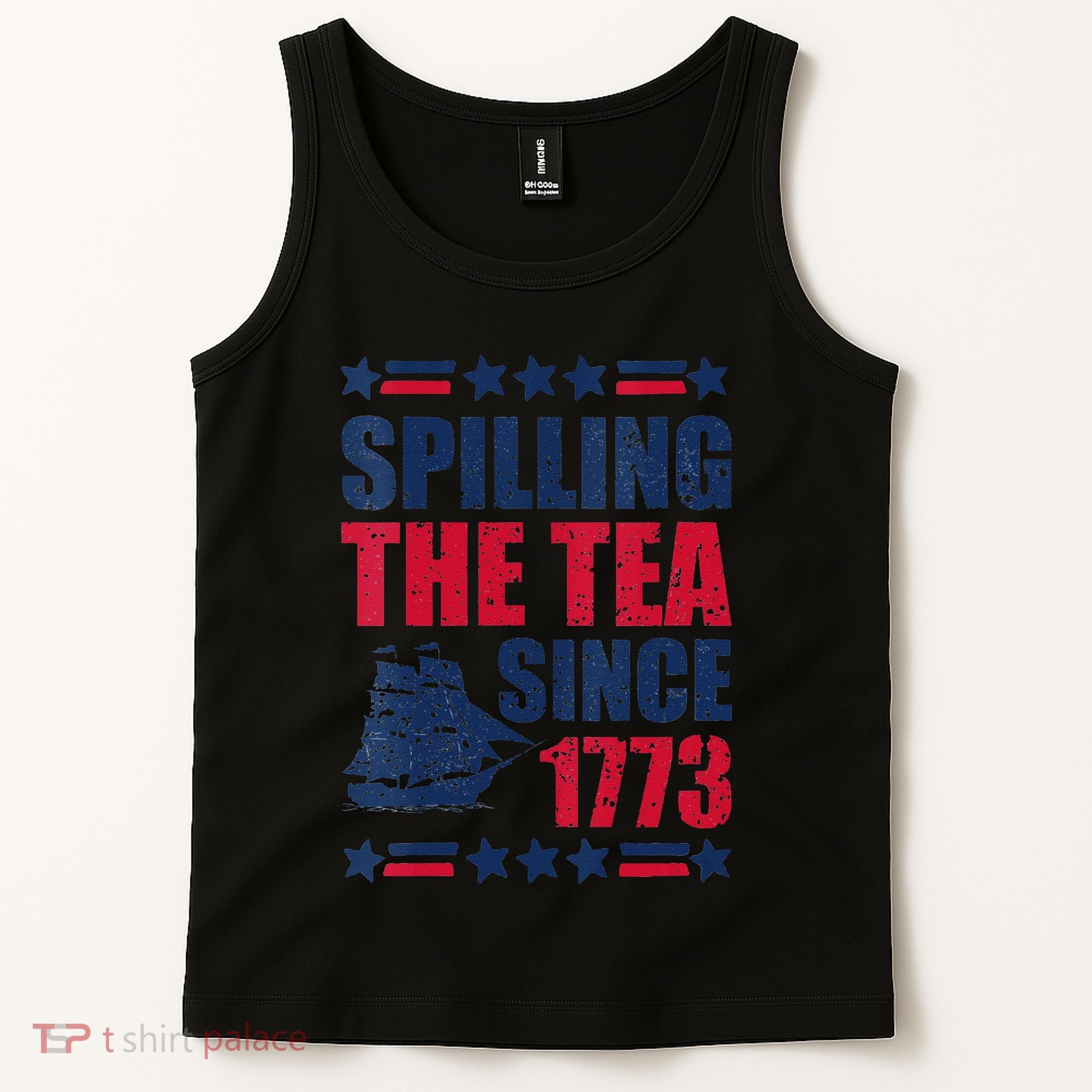 Spilling The Tea Since 1773 History Teacher 4th July Tank Top