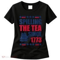 Spilling The Tea Since 1773 History Teacher 4th July Women's T-Shirt thumb 0