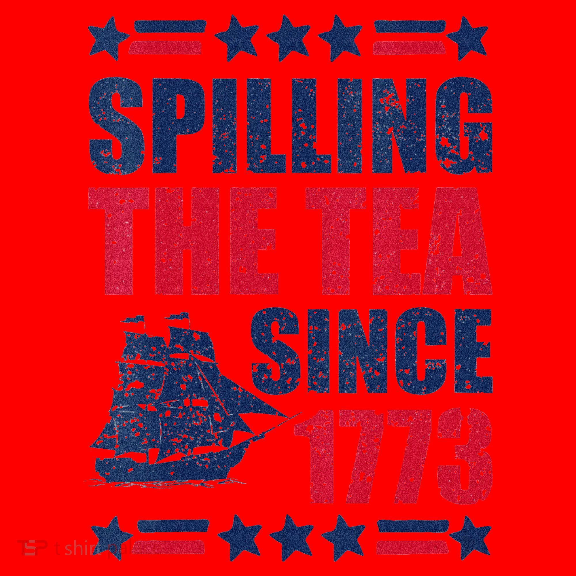Spilling The Tea Since 1773 History Teacher 4th July Santa Hat