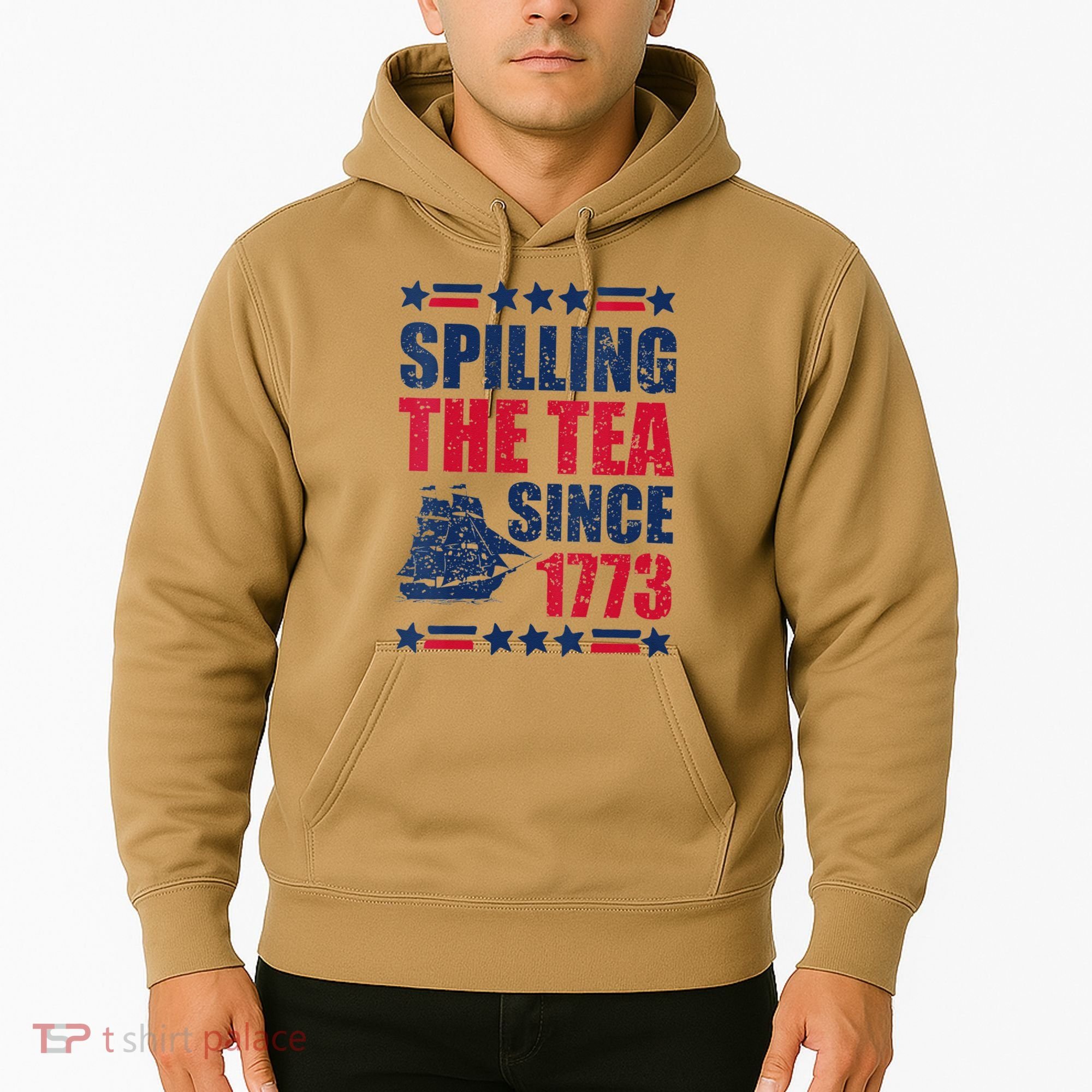 Spilling The Tea Since 1773 History Teacher 4th July Hoodie