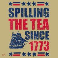 Spilling The Tea Since 1773 History Teacher 4th July Sweatshirt thumb 2