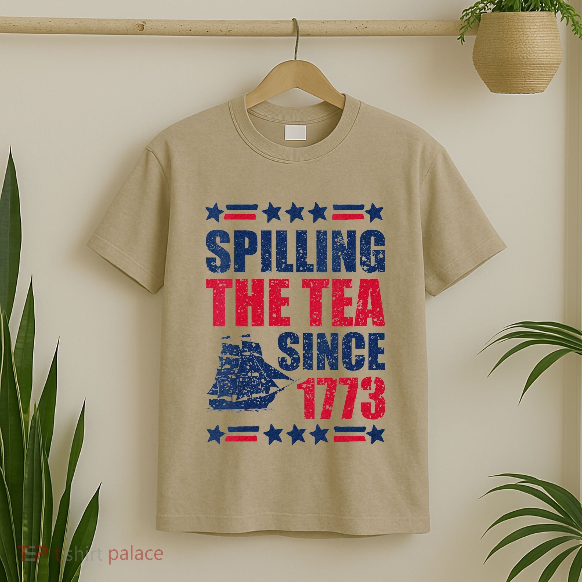 Spilling The Tea Since 1773 History Teacher 4th July T-Shirt