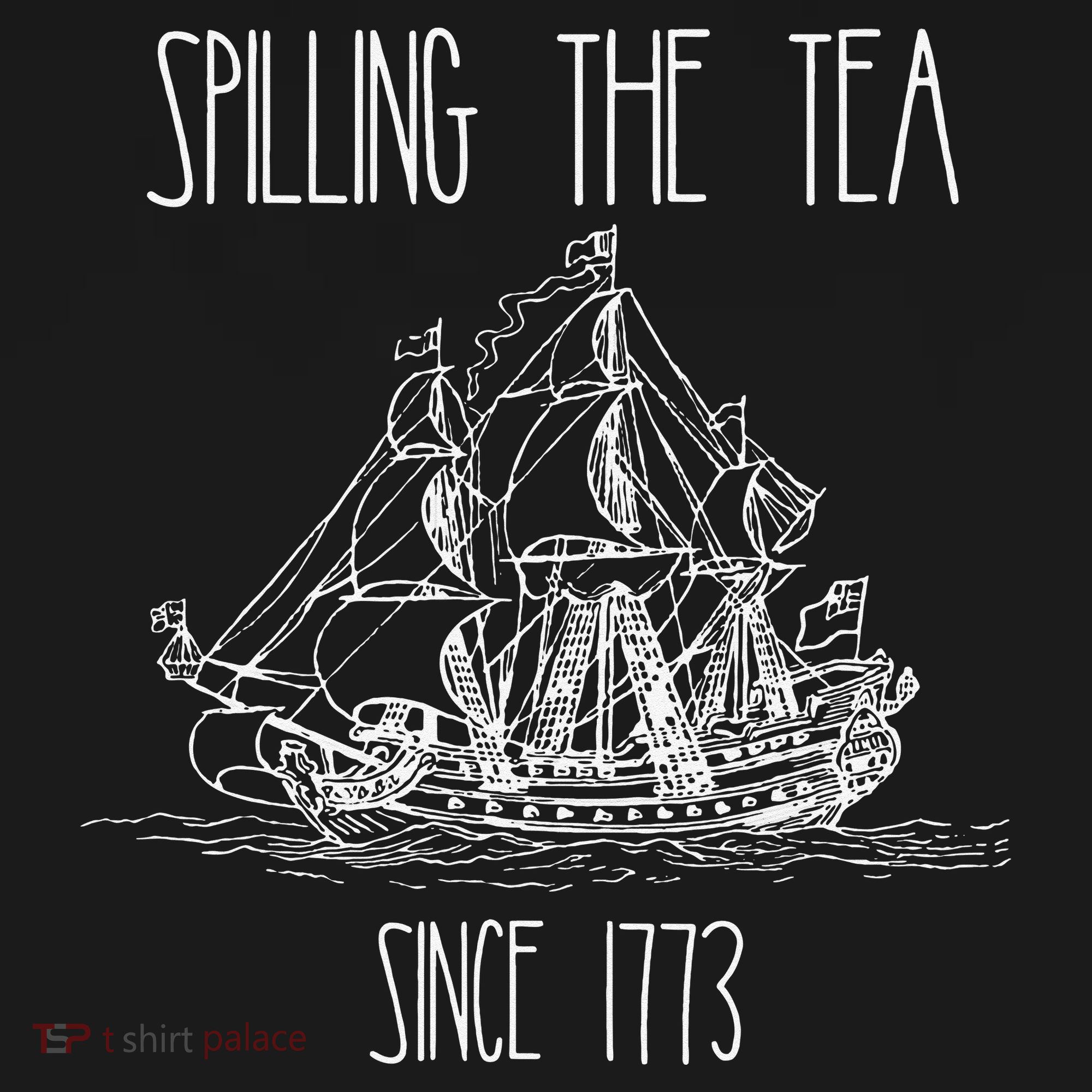 Spilling the Tea Since 1773 Funny Patriotic 4th of July Gift Mousepad