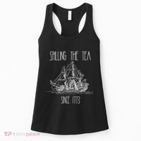 Spilling the Tea Since 1773 Funny Patriotic 4th of July Gift Women's Tank Top thumb 0