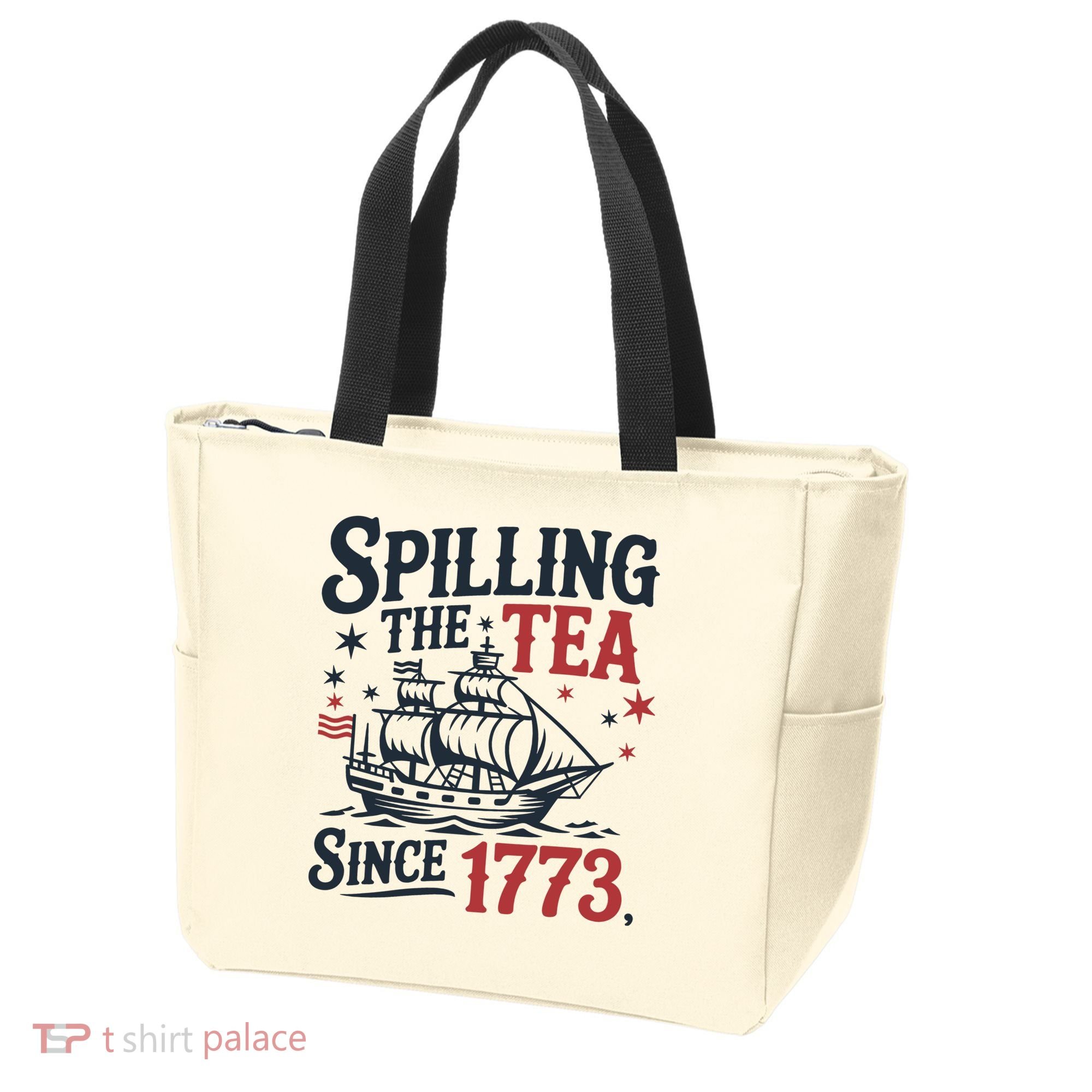 Spilling The Tea Since 1773 Funny Tea Party Tote Bag