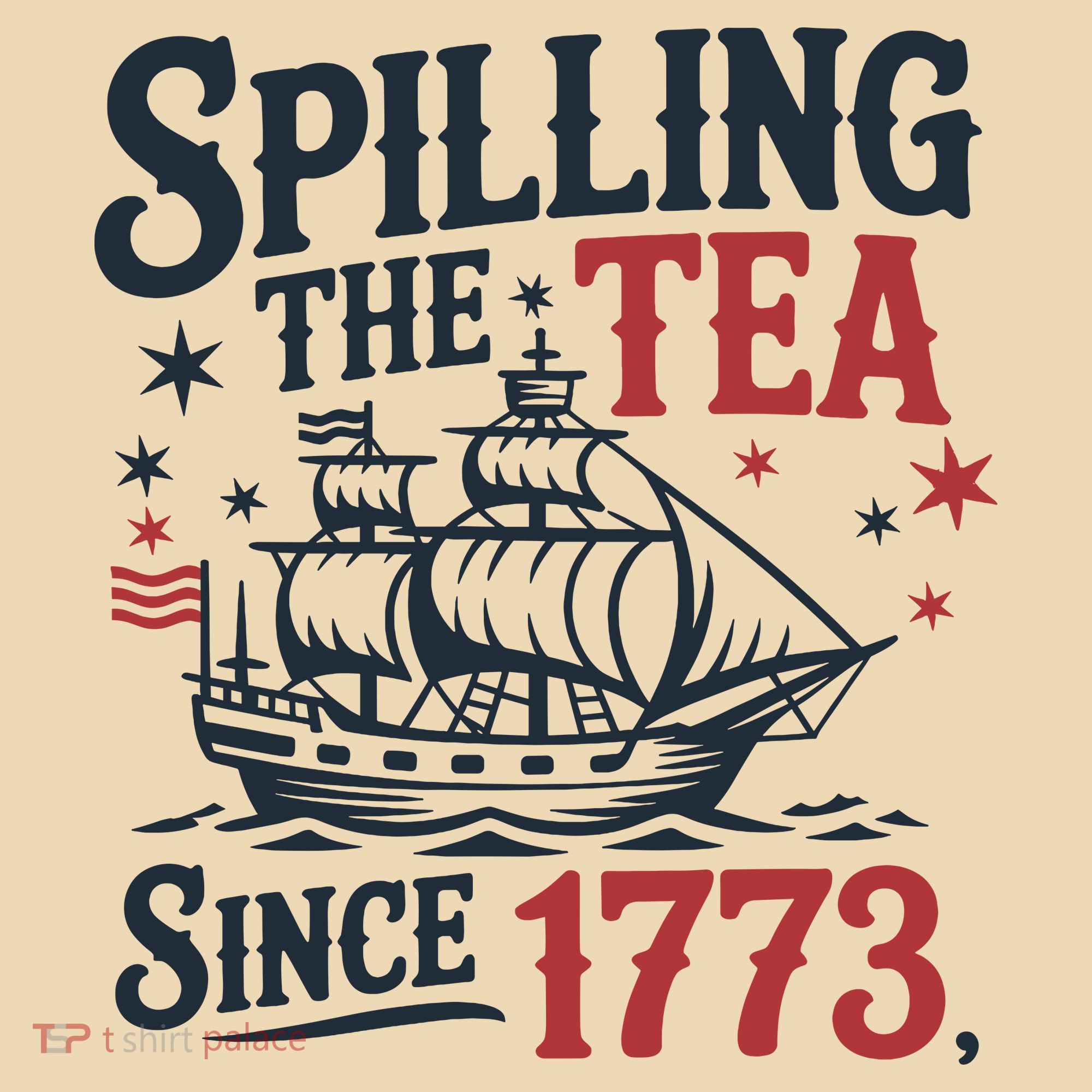 Spilling The Tea Since 1773 Funny Tea Party Tote Bag