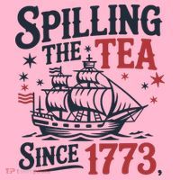 Spilling The Tea Since 1773 Funny Tea Party Coaster thumb 2