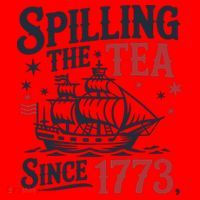 Spilling The Tea Since 1773 Funny Tea Party Santa Hat thumb 1