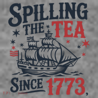 Spilling The Tea Since 1773 Funny Tea Party Toddler Hoodie thumb 2