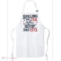 Spilling The Tea Since 1773 Funny Tea Party Apron thumb 0