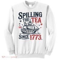 Spilling The Tea Since 1773 Funny Tea Party Sweatshirt thumb 0