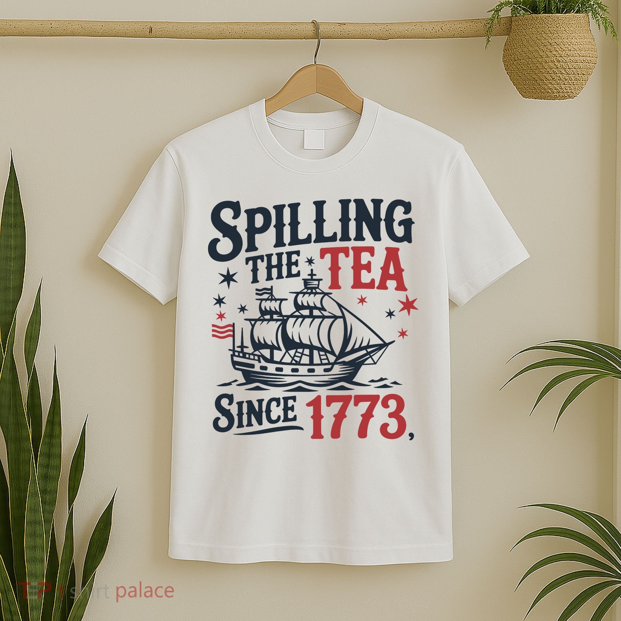 Spilling The Tea Since 1773 Funny Tea Party T-Shirt
