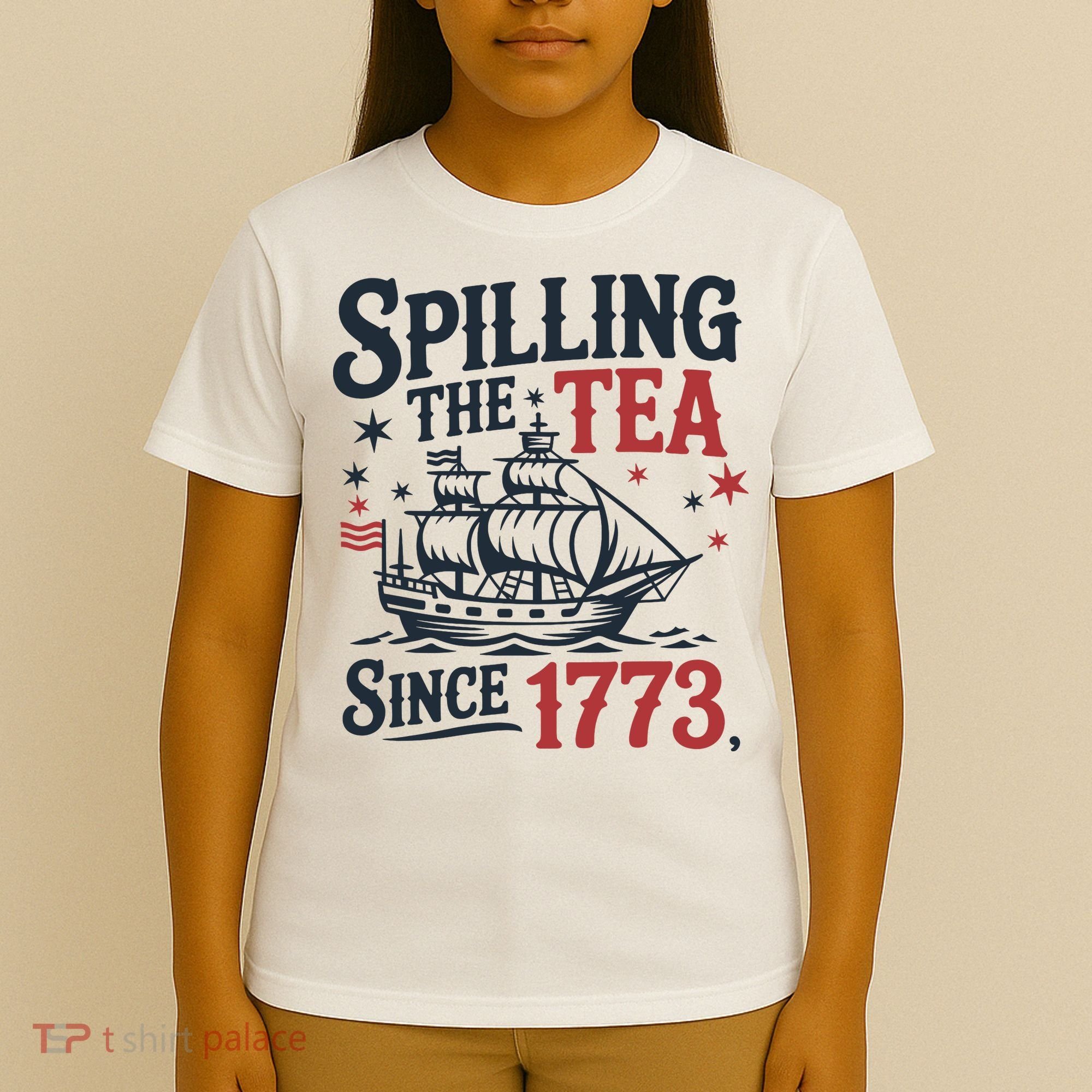 Spilling The Tea Since 1773 Funny Tea Party T-Shirt