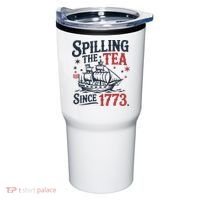 Spilling The Tea Since 1773 Funny Tea Party Tumbler thumb 0