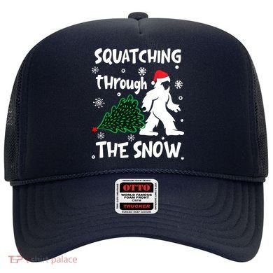 Squatching Through The Snow Christmas Sasquatch Santa Hat Hat