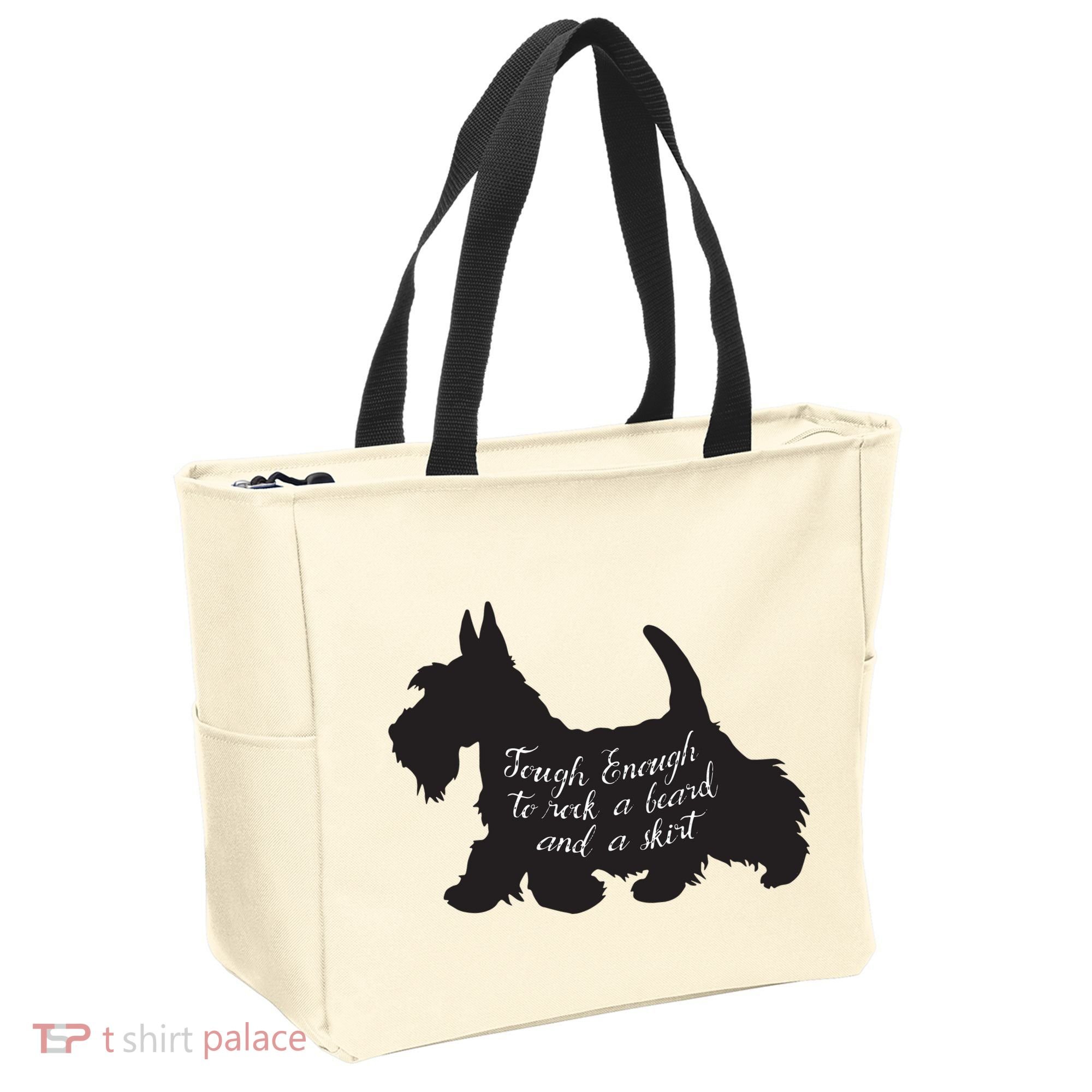 Scottish Terrier Tough Enough To Rock A Beard And A Skirt Tote Bag