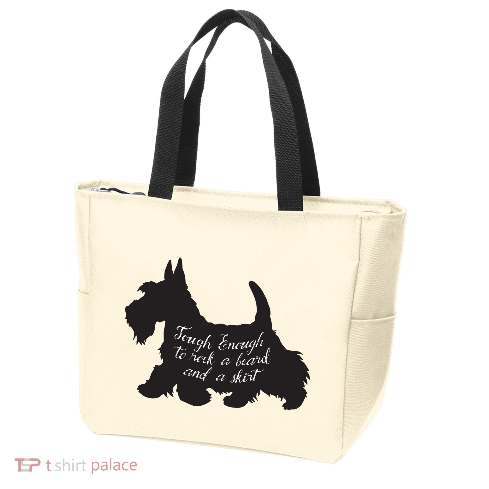 Scottish Terrier Tough Enough To Rock A Beard And A Skirt Tote Bag