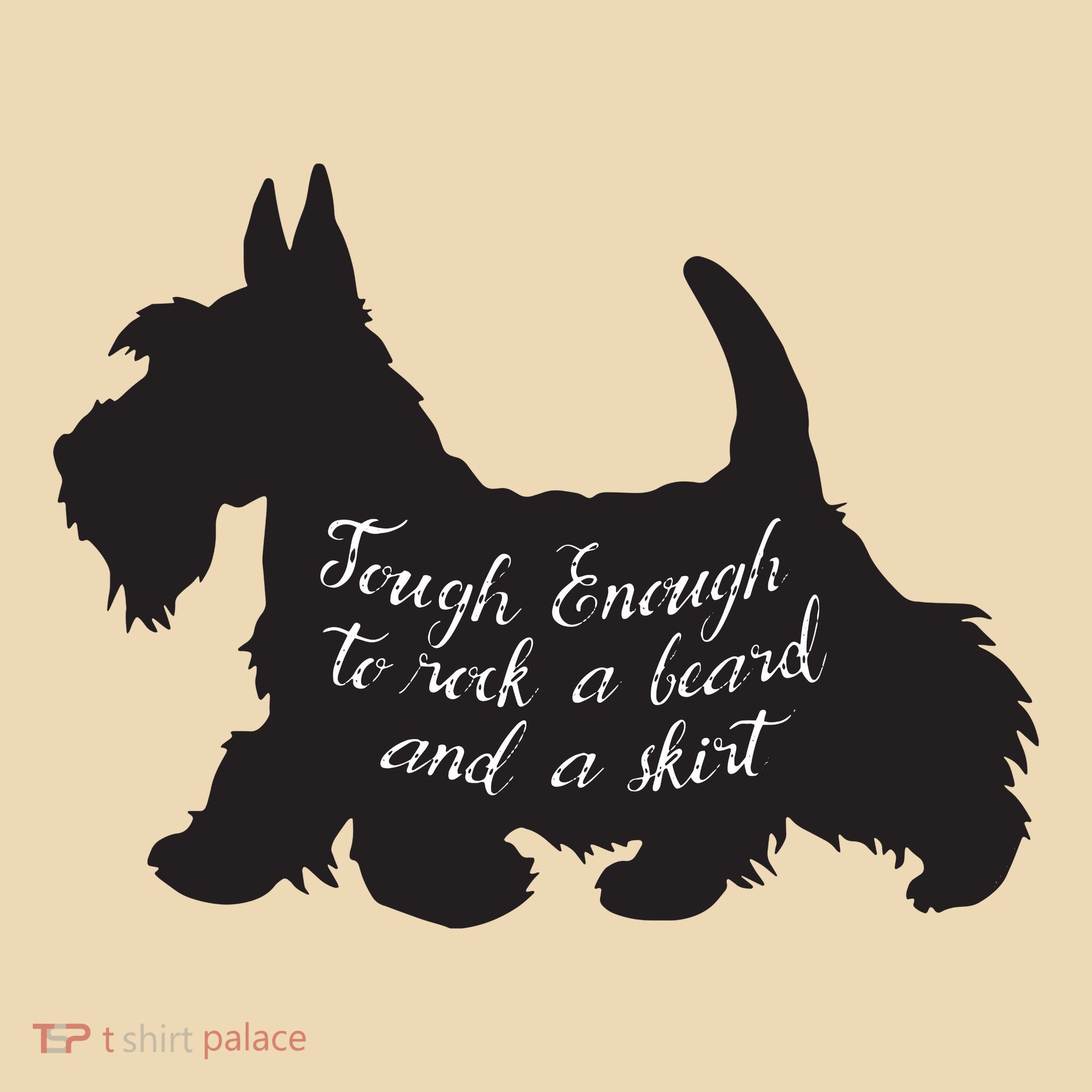 Scottish Terrier Tough Enough To Rock A Beard And A Skirt Tote Bag