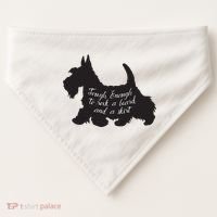 Scottish Terrier Tough Enough To Rock A Beard And A Skirt USA-Made Doggie Bandana thumb 0