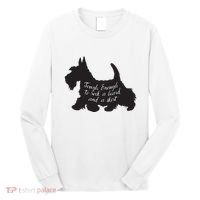 Scottish Terrier Tough Enough To Rock A Beard And A Skirt Long Sleeve Shirt thumb 0