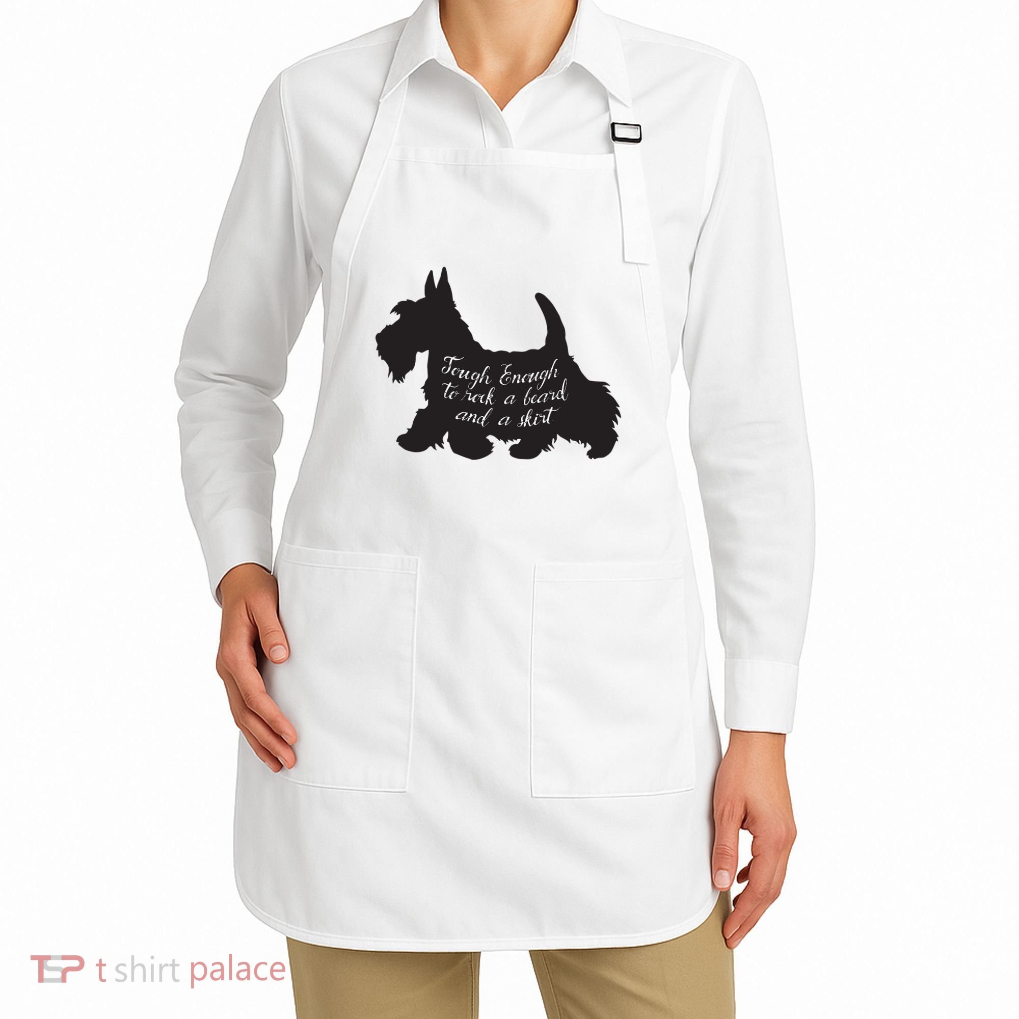 Scottish Terrier Tough Enough To Rock A Beard And A Skirt Apron
