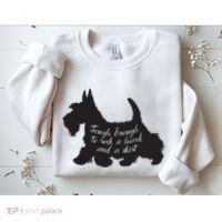 Scottish Terrier Tough Enough To Rock A Beard And A Skirt Sweatshirt thumb 2