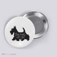 Scottish Terrier Tough Enough To Rock A Beard And A Skirt Button thumb 0