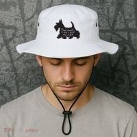 Scottish Terrier Tough Enough To Rock A Beard And A Skirt Bucket Hat thumb 2