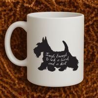 Scottish Terrier Tough Enough To Rock A Beard And A Skirt Coffee Mug thumb 2