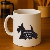 Scottish Terrier Tough Enough To Rock A Beard And A Skirt Coffee Mug thumb 4