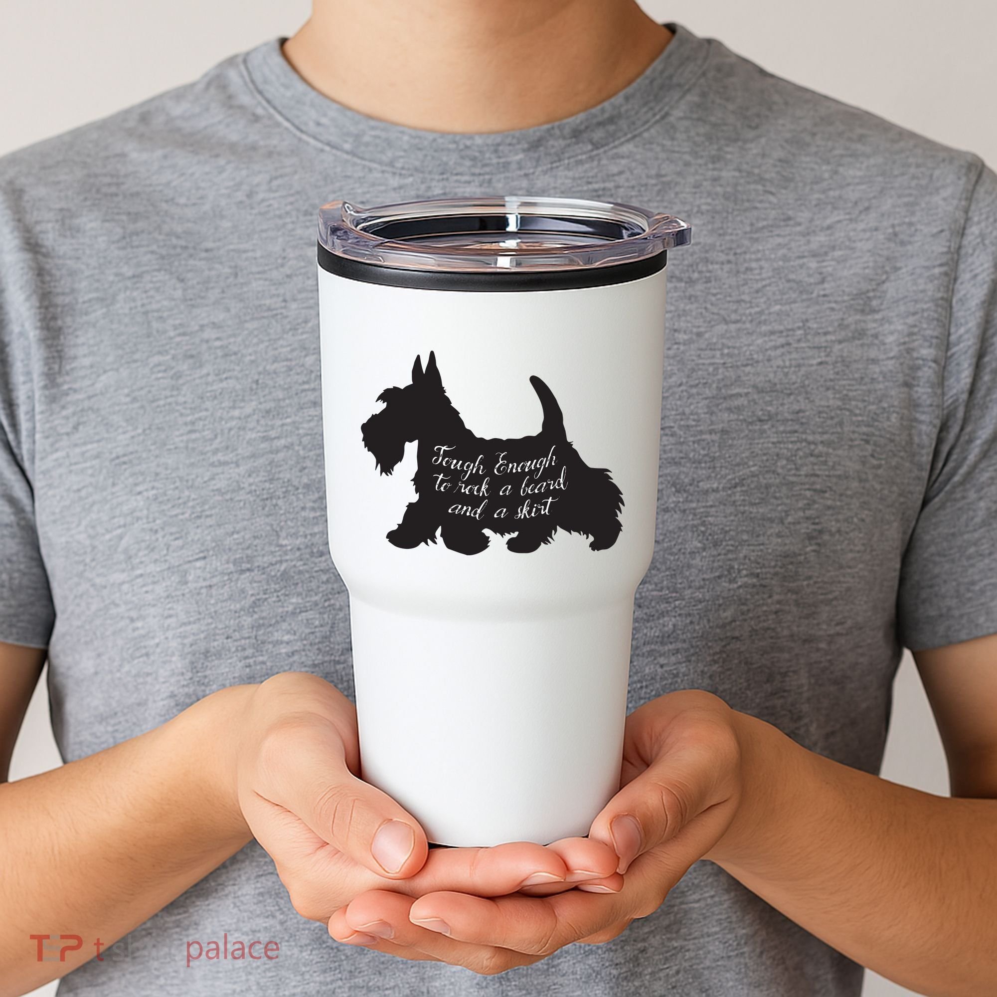Scottish Terrier Tough Enough To Rock A Beard And A Skirt Tumbler