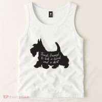 Scottish Terrier Tough Enough To Rock A Beard And A Skirt Tank Top thumb 2