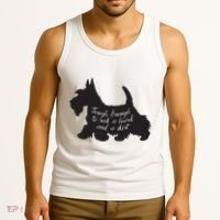 Scottish Terrier Tough Enough To Rock A Beard And A Skirt Tank Top thumb 3