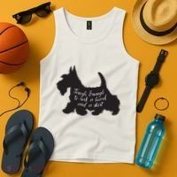 Scottish Terrier Tough Enough To Rock A Beard And A Skirt Tank Top thumb 4