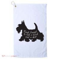 Scottish Terrier Tough Enough To Rock A Beard And A Skirt Golf Towel thumb 0