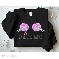 Save The TaTas Halloween Breast Cancer Awareness Sweatshirt thumb 2
