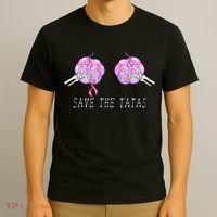 Save The TaTas Halloween Breast Cancer Awareness T-Shirt thumb 3