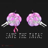 Save The TaTas Halloween Breast Cancer Awareness T-Shirt thumb 7