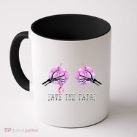 Save The TaTas Halloween Breast Cancer Awareness Coffee Mug thumb 0