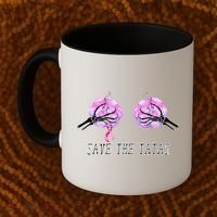 Save The TaTas Halloween Breast Cancer Awareness Coffee Mug thumb 2